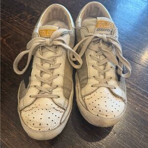 Golden Goose Deluxe Brand Sneakers - White and Silver size 37